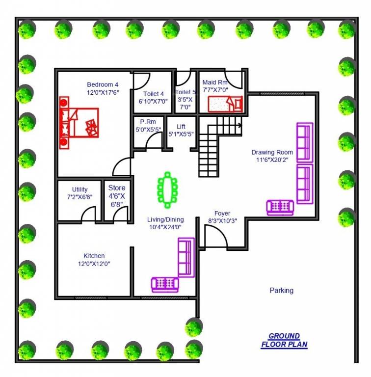  kingston park Floor Plan Ground Floor Plan