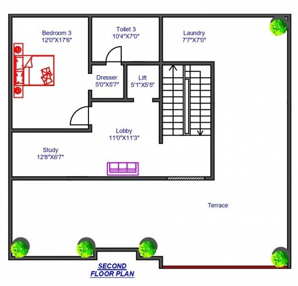  kingston-park Floor Plan Second Floor Plan