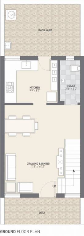  vraj vihar homes Floor Plan Ground Floor Plan