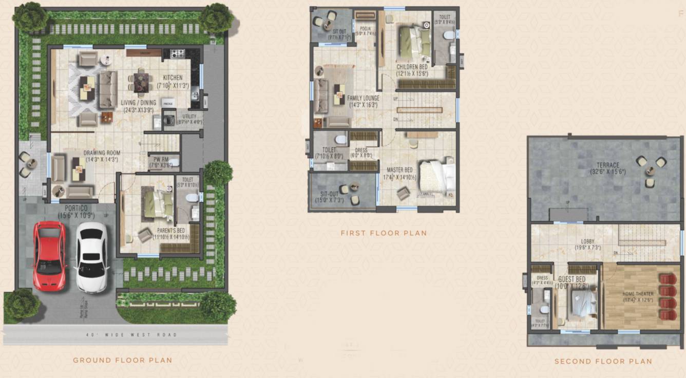  acs prime villas Floor Plan Floor Plan