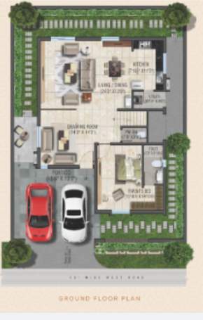  acs prime villas Floor Plan Ground Floor Plan