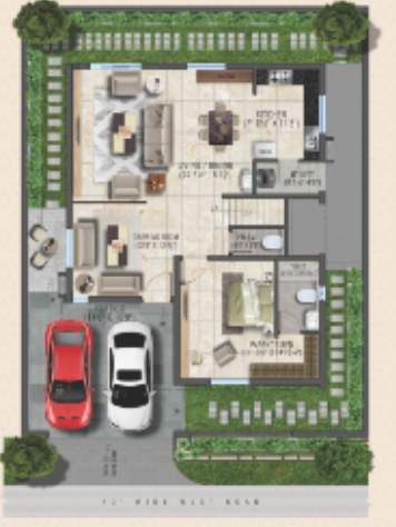  acs prime villas Floor Plan Ground Floor Plan