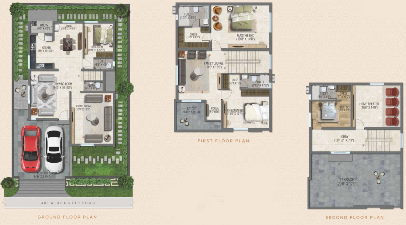  acs prime villas Floor Plan Floor Plan