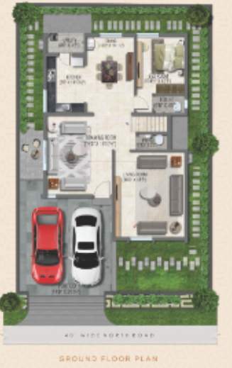 acs prime villas Floor Plan Ground Floor Plan