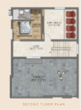  acs prime villas Floor Plan Second Floor Plan