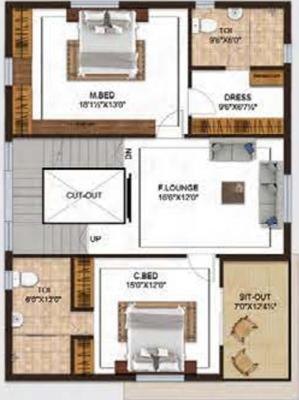 First Floor Plan boppanas-inuganti-lakeview-villas Floor Plan First Floor Plan