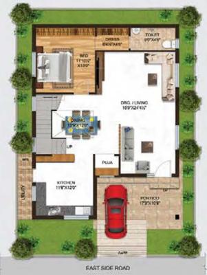 Ground Floor Plan boppanas-inuganti-lakeview-villas Floor Plan Ground Floor Plan