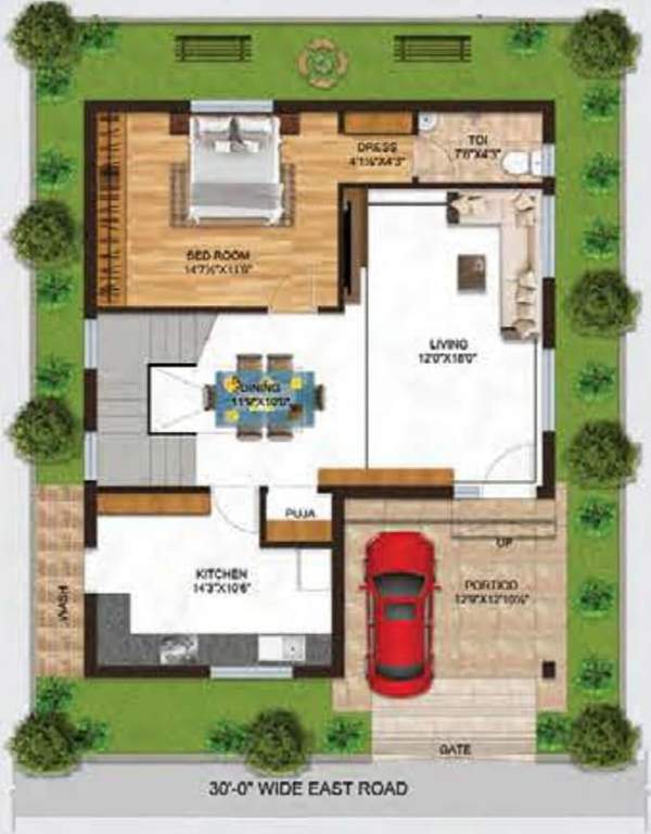 boppanas inuganti lakeview villas Floor Plan Ground Floor Plan