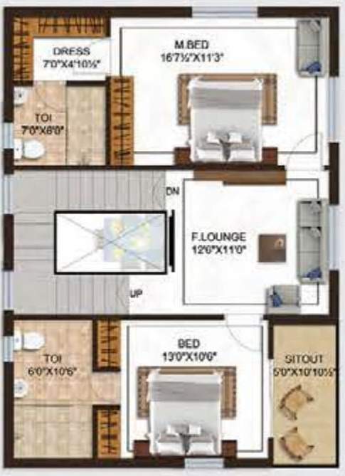 boppanas inuganti lakeview villas Floor Plan First Floor Plan