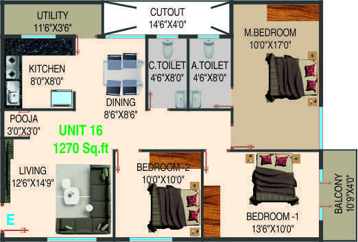  residency Floor Plan Floor Plan