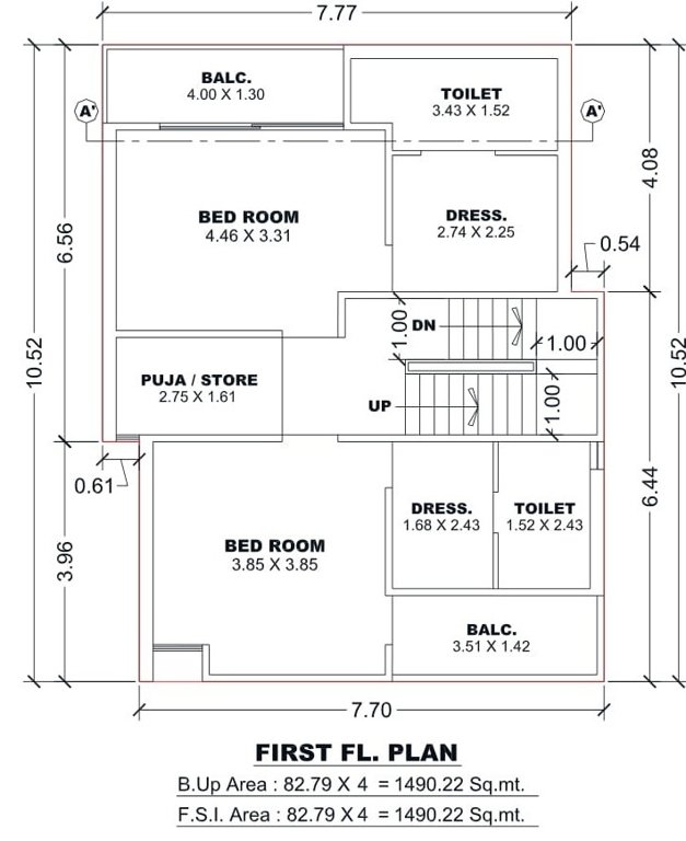  sadhu villas Floor Plan First Floor Plan