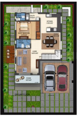  palm springs Floor Plan Ground Floor Plan