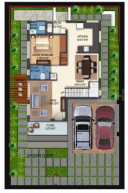  palm springs Floor Plan Ground Floor Plan
