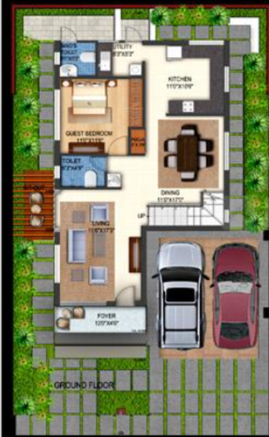  palm springs Floor Plan Ground Floor Plan