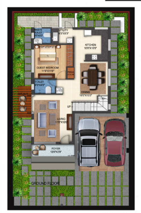 palm springs Floor Plan Ground Floor Plan