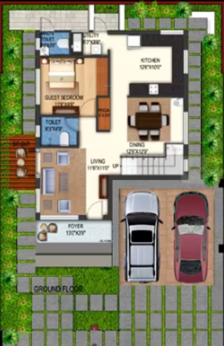  palm springs Floor Plan Ground Floor Plan