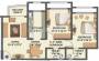 Ecohomes Park Floor Plan (2BHK+2T)