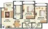 Ecohomes Park Floor Plan (2BHK+2T)