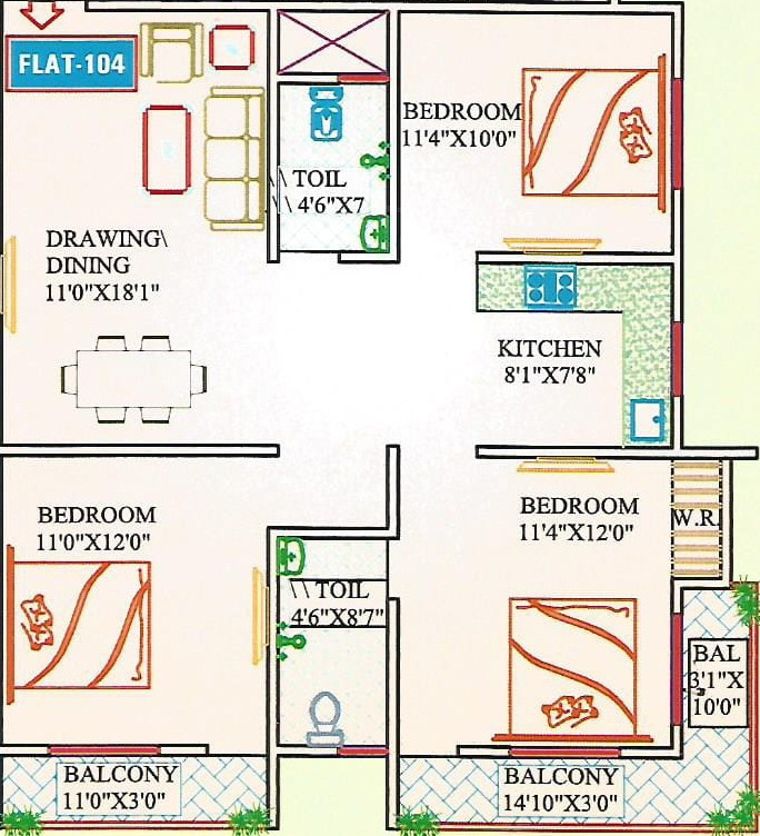 Floor Plan gauri dev residency Floor Plan Floor Plan
