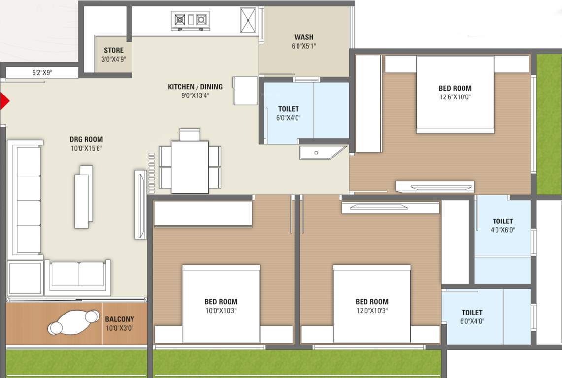  shree radhe repose Floor Plan Floor Plan