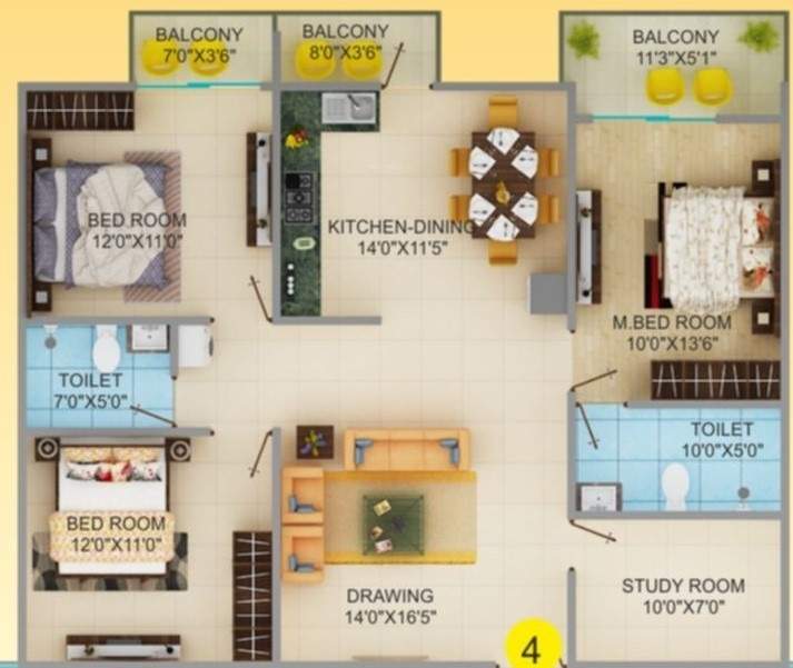 kamla vihar Floor Plan Floor Plan
