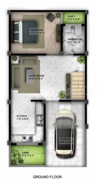  eco-city-homes Floor Plan Ground Floor Plan
