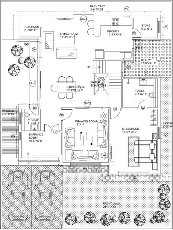  pearl city project Floor Plan Lower Level Duplex Plan