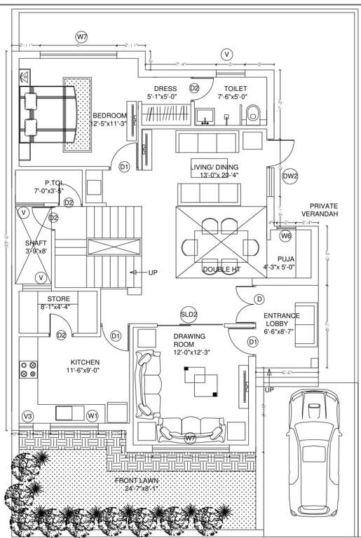  pearl city project Floor Plan Lower Level Duplex Plan