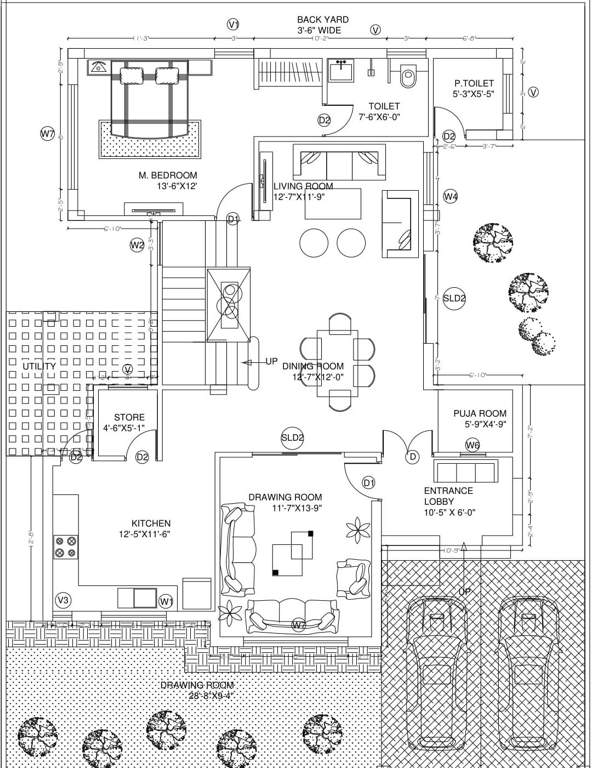  pearl city project Floor Plan Lower Level Duplex Plan