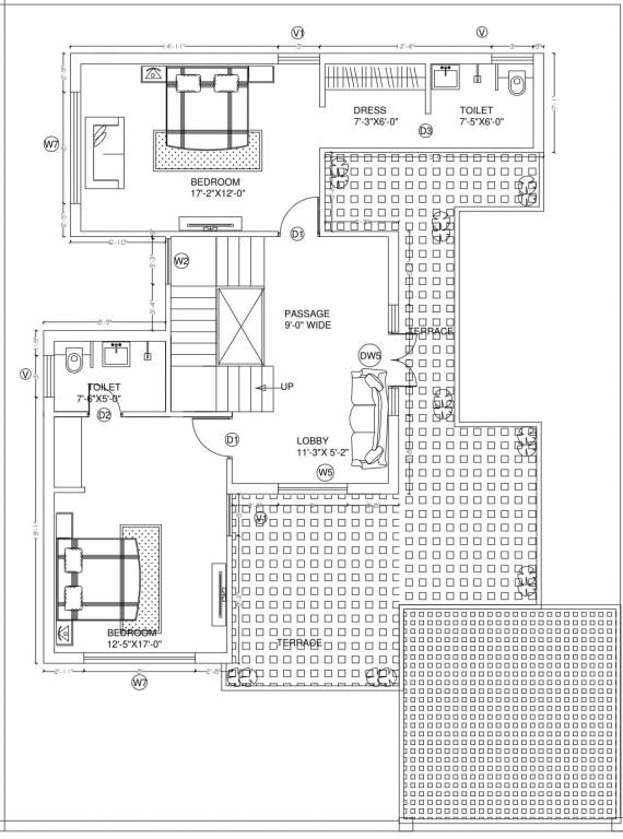  pearl city project Floor Plan Upper Level Duplex Plan