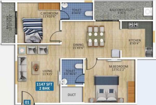  sumeru-residency Floor Plan Floor Plan