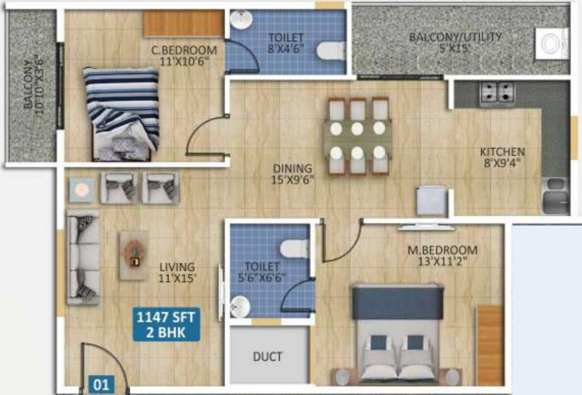  sumeru residency Floor Plan Floor Plan