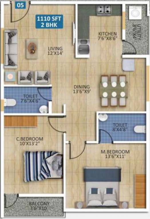  sumeru residency Floor Plan Floor Plan