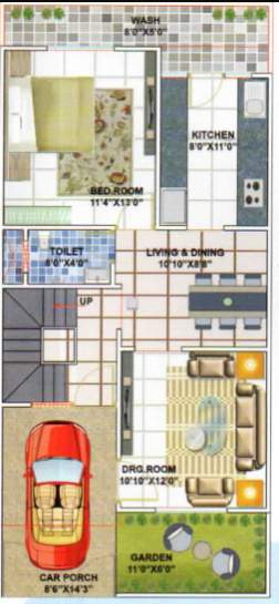  shri ram residency Floor Plan Ground Floor Plan