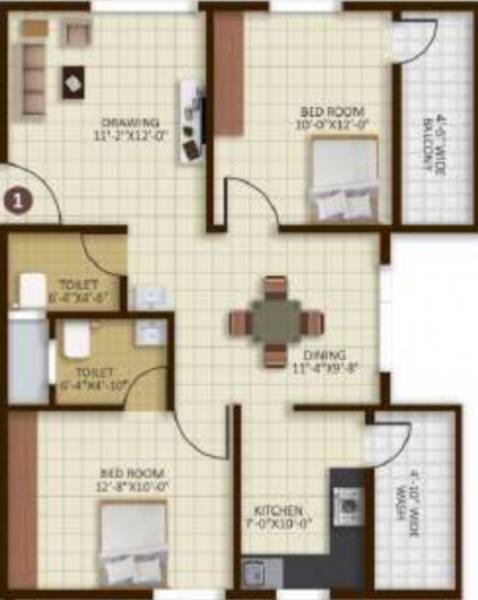  bhargav-heights Floor Plan Floor Plan