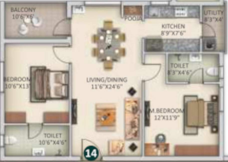  bhuvi residency Floor Plan Floor Plan