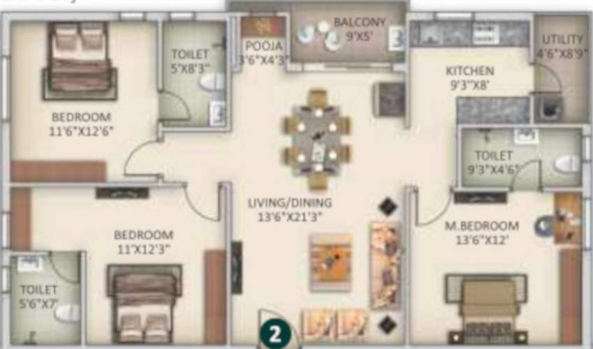  bhuvi residency Floor Plan Floor Plan