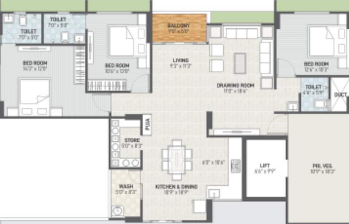  shivansh 15 Floor Plan Penthouse Floor Plan