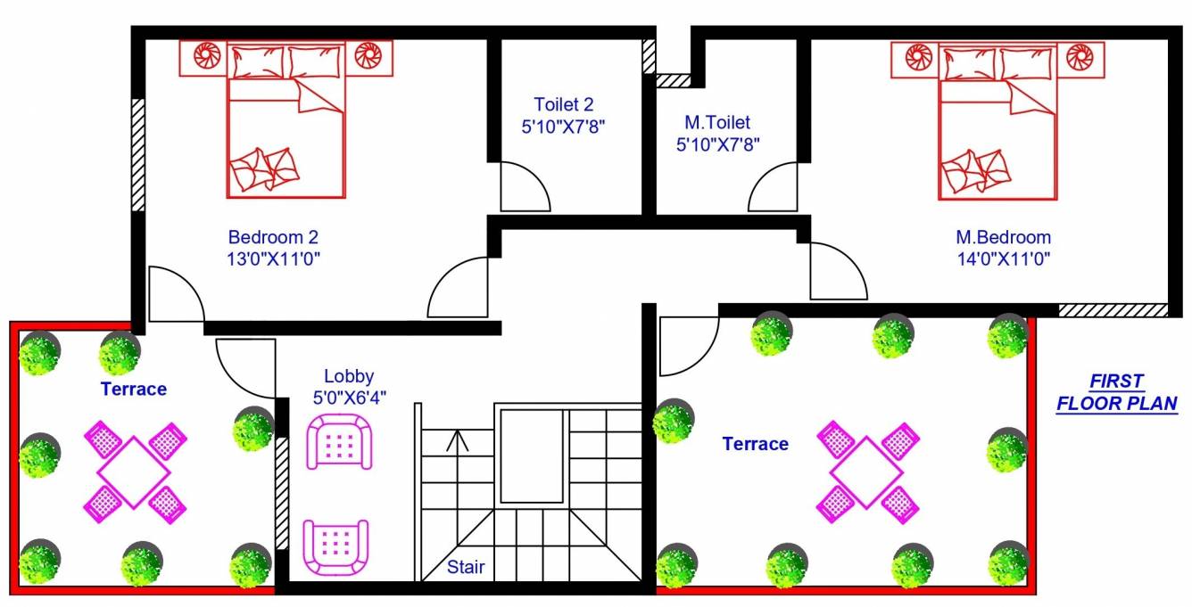  shiv om green park Floor Plan First Floor Plan