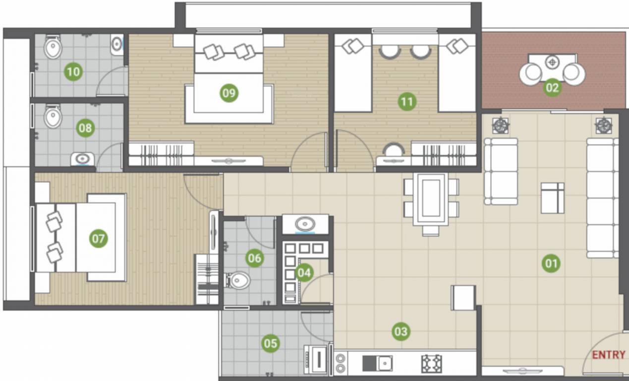  parijat residency Floor Plan Floor Plan