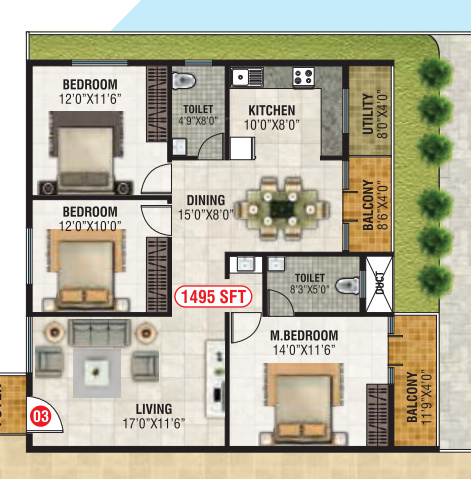  emeralds Floor Plan Floor Plan
