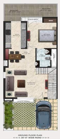 villa grande Floor Plan Ground Floor Plan