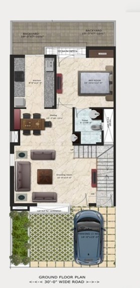 villa grande Floor Plan Ground Floor Plan