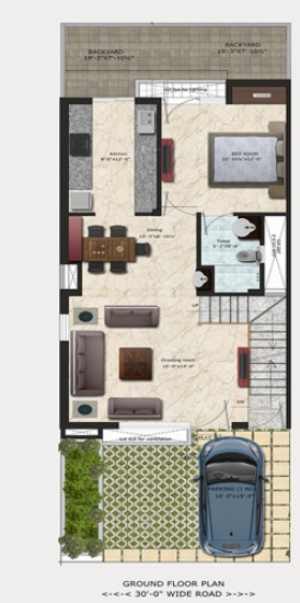 villa grande Floor Plan Ground Floor Plan