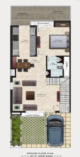 villa grande Floor Plan Ground Floor Plan
