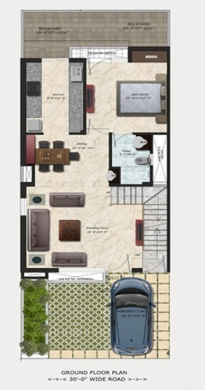 villa grande Floor Plan Ground Floor Plan