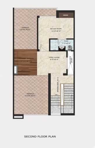 villa grande Floor Plan Second Floor Plan