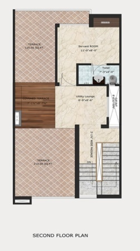 villa grande Floor Plan Second Floor Plan