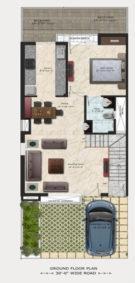 villa grande Floor Plan Ground Floor Plan