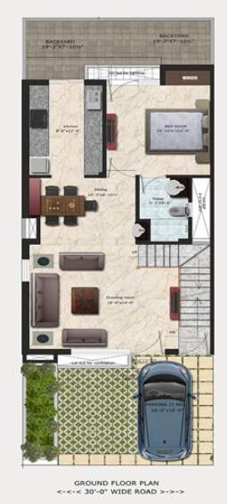 villa grande Floor Plan Ground Floor Plan